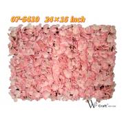 Artificial Flower-Rose Flower Wall Backdrop Panel Champagne color/Light Pink-12pcs/case